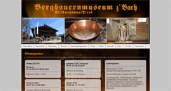 Desktop Screenshot of bergbauernmuseum.at